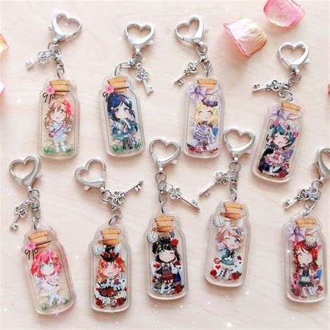 love live aquors bag charm replica|Love Live Aqours 2 Clear Double.